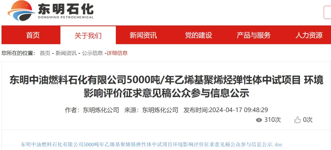 乙烯基聚烯烃弹性体中试项目.jpg